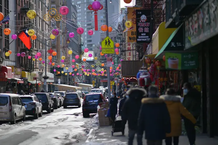 NYC Chinatown is decorated in preparation for Lunar New Year 2021, Year of the Ox.